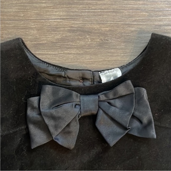 Carter's  Special Occasion Black Sleeveless Velveteen Sz 6 NWT - Picture 7 of 10